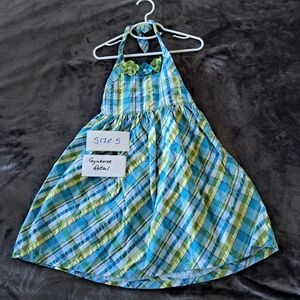 Gymboree girls size 5 plaid dress Sea Splash line
